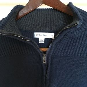 Calvin Klein Men's Quarter-Zip Pullover Navy
